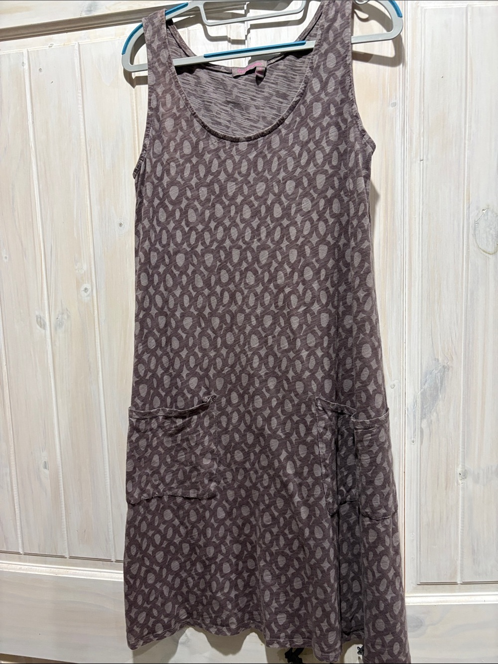 Fresh Produce Sleeveless Mauve Patterned Women's Dress